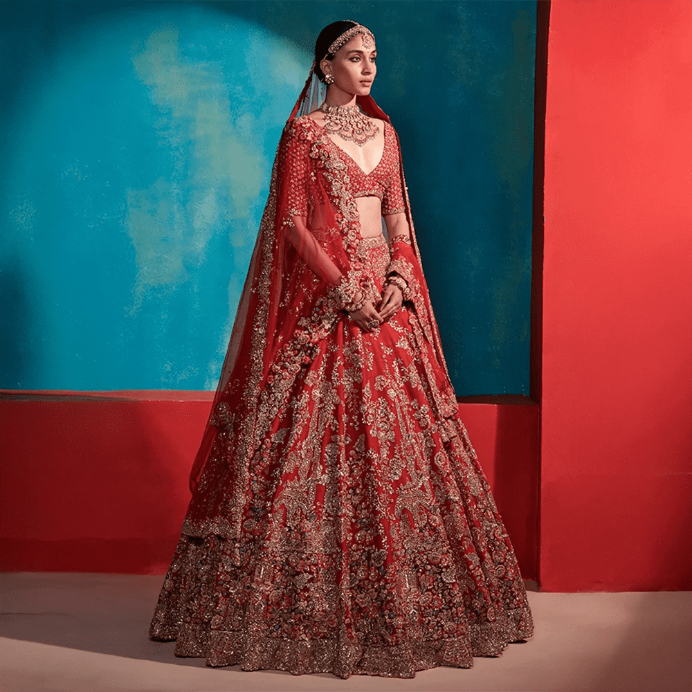 Elegant Red Bridal Lehnga