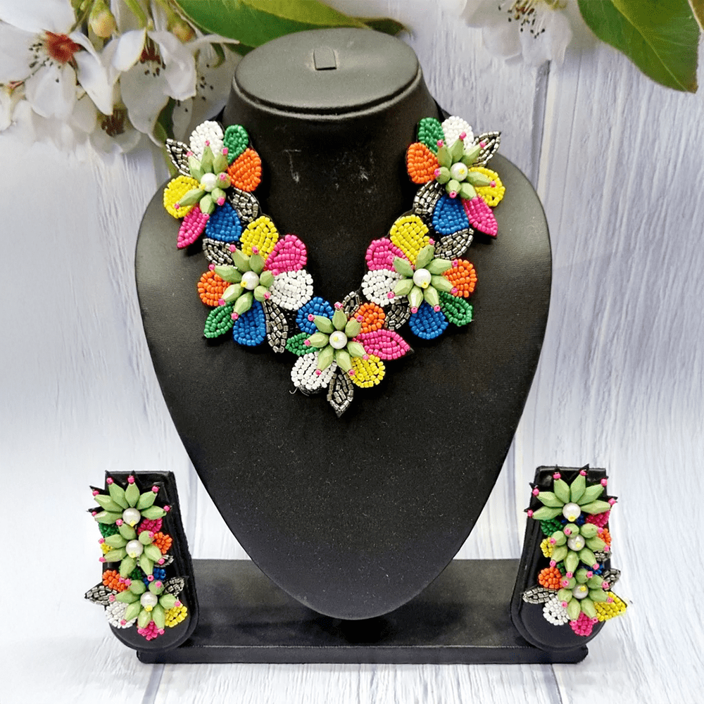 Multi-Color Hand-Made Necklace Set