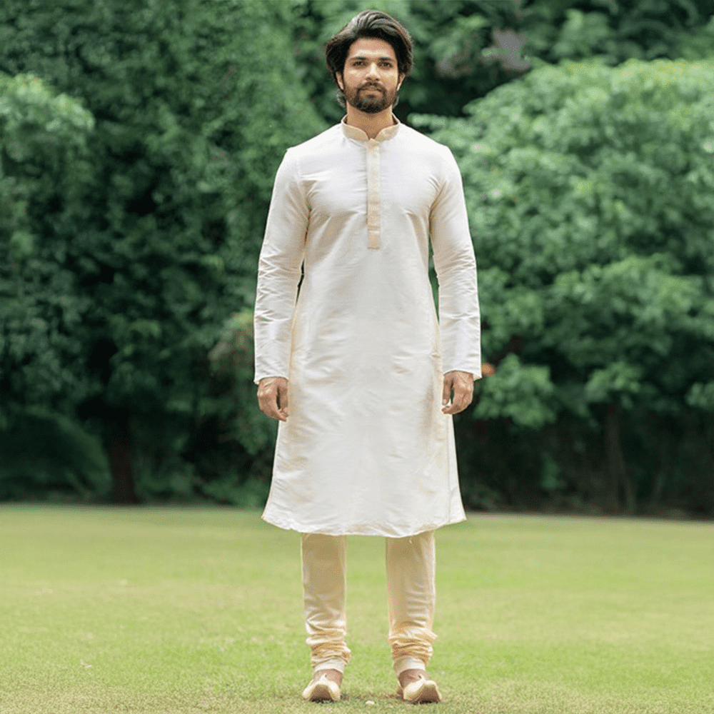Simple Off White Kurta Pajama
